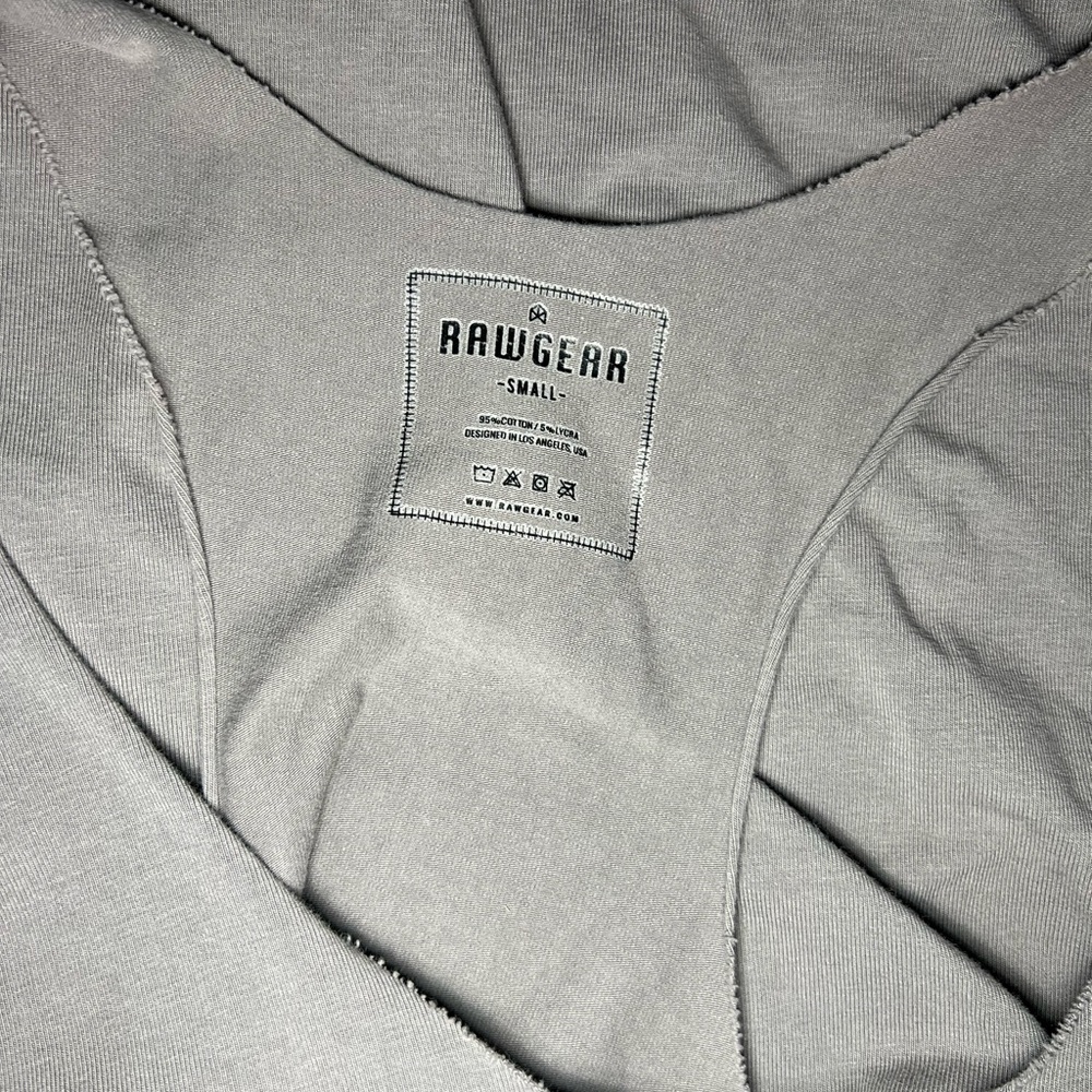 Men’s Gray Racerback Tank Top - Picture 6 of 6
